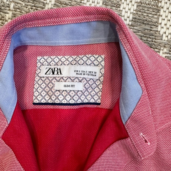 Zara Slim Fit Button Down Dress Shirt - Picture 2 of 3